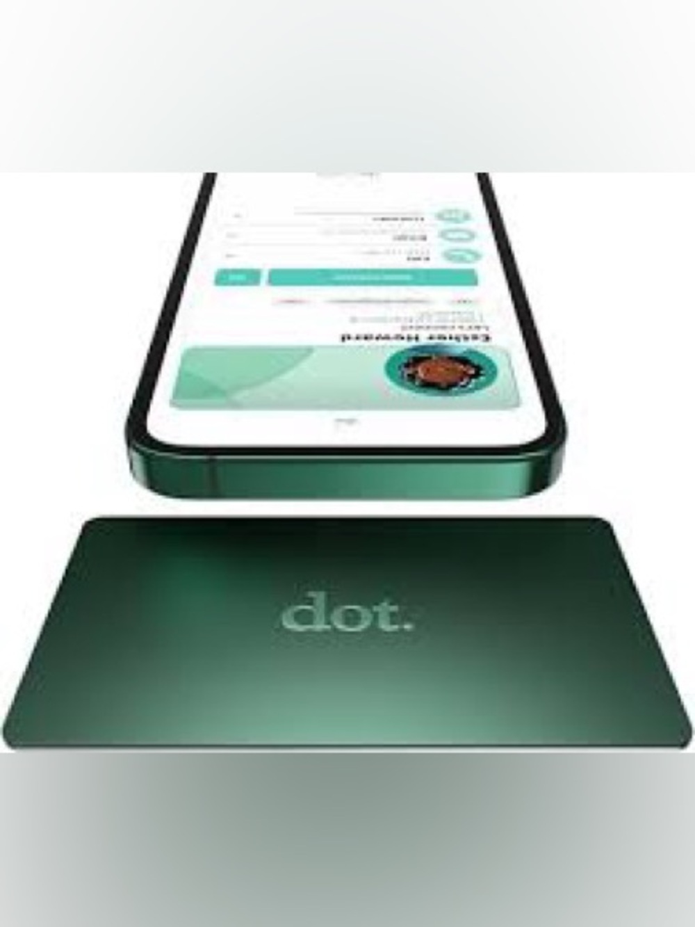 dot.card Digital Metal Business Card in green NIB